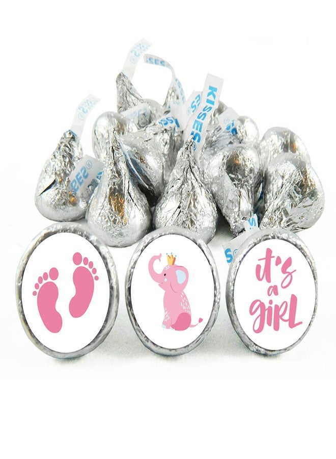 Mr.Mug It's a Girl Chocolate Drop Label Stickers, Pink It's a Girl Baby Shower Favor Labels, Fits Hershey's Kisses Party Favors, Baby Shower Decorations, 0.75 Inches, Pack of 180 - Image 5