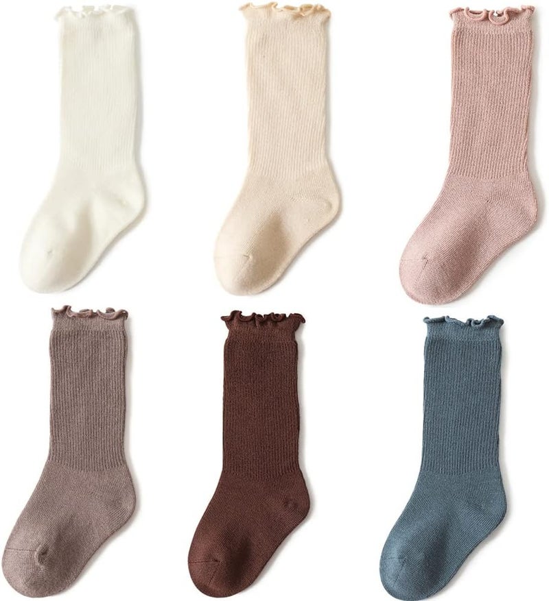 Baby Cotton Socks: Multicolor, Soft Cozy Warm - Toddler Long Socks for 0-5 Years Kids - Image 2