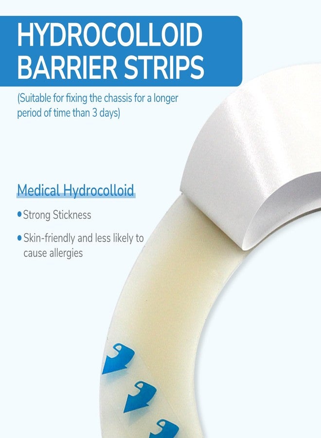 Heagimed 20PCS Ostomy Barrier Strips, Skin-Friendly Hydrocolloid Skin Barrier Strips, Elastic Barrier Strips for Ostomy Bag Ostomy Colostomy Ileostomy Supplies - Image 2