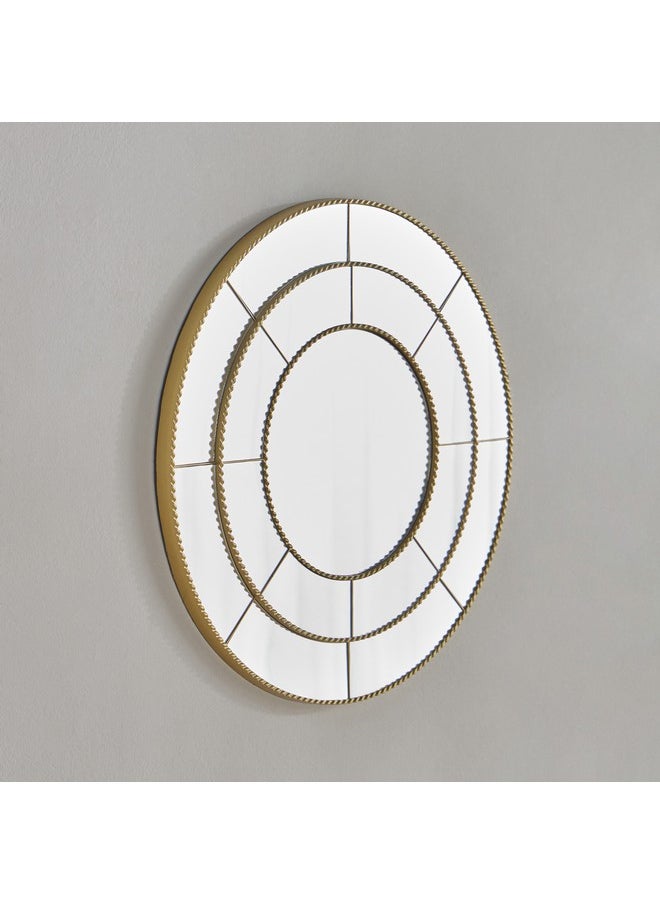Home Box Brecklyn Round Decorative Mirror 40 x 40 x 1.8 cm  - Image 1