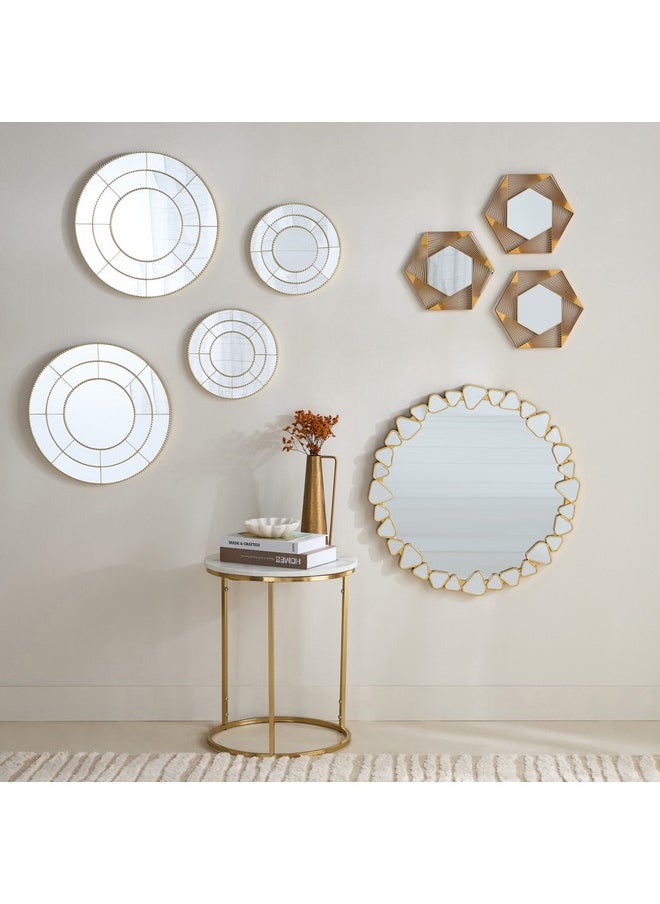 Home Box Brecklyn Round Decorative Mirror 40 x 40 x 1.8 cm  - Image 4