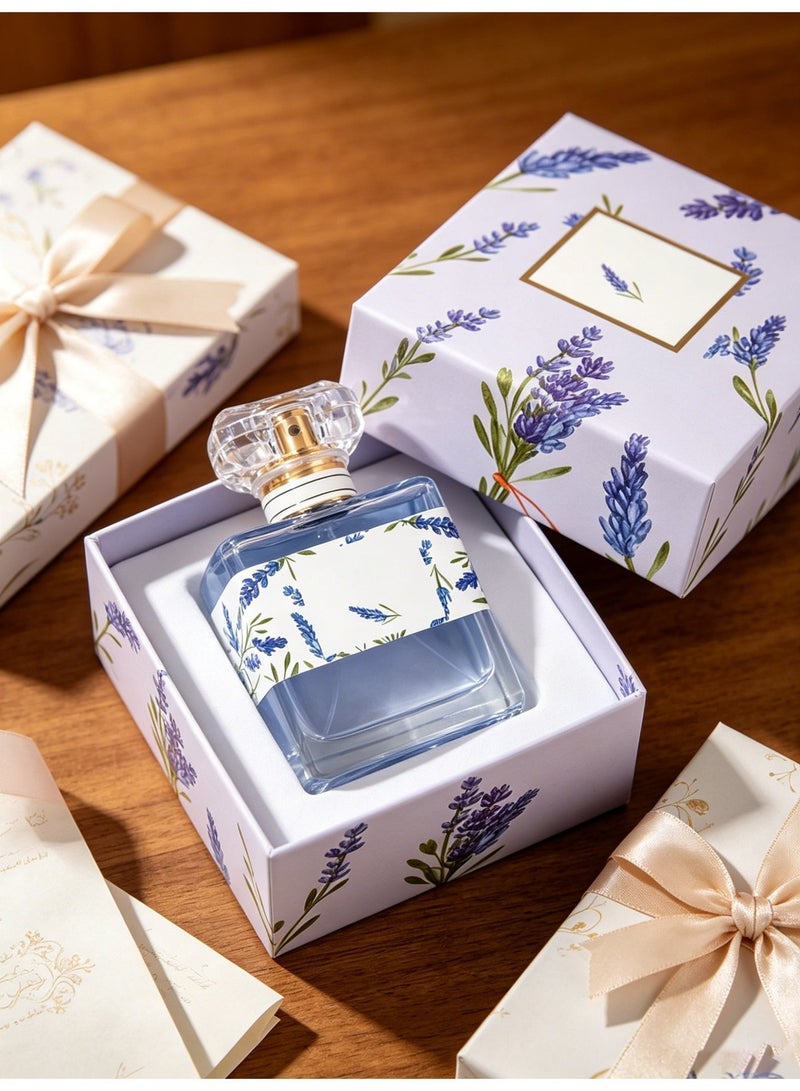 عطر نسائي فاخر برائحة اللافندر 50 مل – أو دو بارفان زهري منعش يدوم طويلاً للاستخدام اليومي والعمل والسفر والهدايا - Image 5