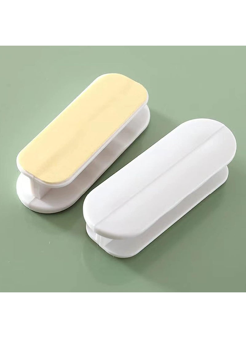 KPNG KPNG SelfStick Instant Cabinet DrawerHumanity Handle Helper Auxiliary for Kitchen Cabinet Knobs Drawer Window Sliding DoorWardrobe SelfStick Push Pull Helper Stickon Handles White Pack of 2  - Image 4