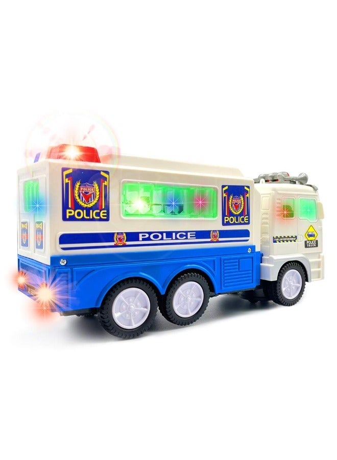 TOY GARDEN Electric Police Car Toy with 4D Lights – Automatic Steering Police Car for Boys & Girls | Imaginative Play Gift - Image 1
