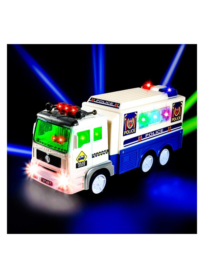 TOY GARDEN Electric Police Car Toy with 4D Lights – Automatic Steering Police Car for Boys & Girls | Imaginative Play Gift - Image 2