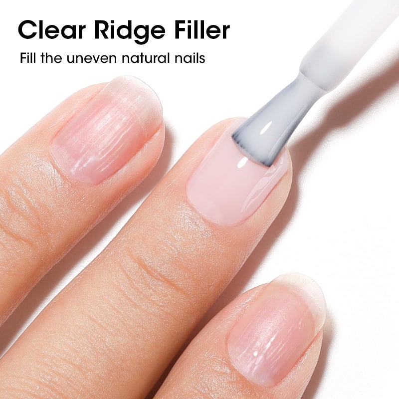 GELLEN 4-In-1 Illuminating Nail Concealer Base Coat Nail Polish Sheer Milky White | Quick Air Dry Calcium-Formula Regular Nail Polish Smooth Strengthen Natural Nails, Not UV Gel | Toxin TPO HEMA Free - Image 5