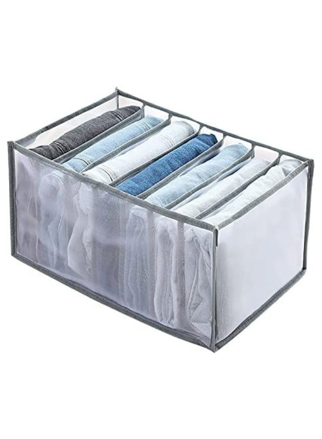 1pc 5 Grid Divider Clothes Organizer with Foldable Handle Clothes Drawer Organizer for Shirts Jeans - Image 3