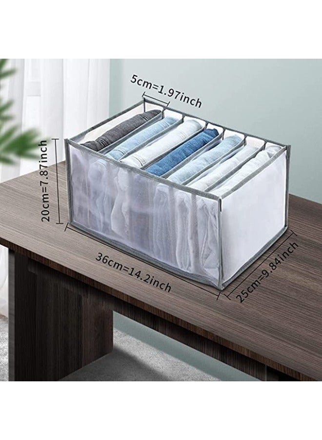 1pc 5 Grid Divider Clothes Organizer with Foldable Handle Clothes Drawer Organizer for Shirts Jeans - Image 2