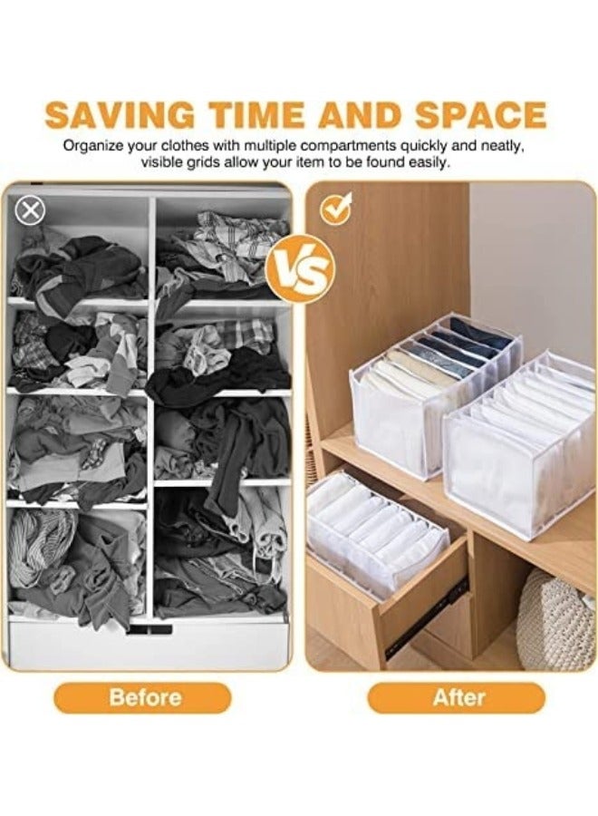 1pc 5 Grid Divider Clothes Organizer with Foldable Handle Clothes Drawer Organizer for Shirts Jeans - Image 5