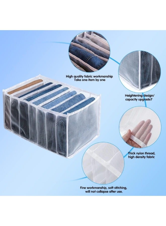 1pc 5 Grid Divider Clothes Organizer with Foldable Handle Clothes Drawer Organizer for Shirts Jeans - Image 4