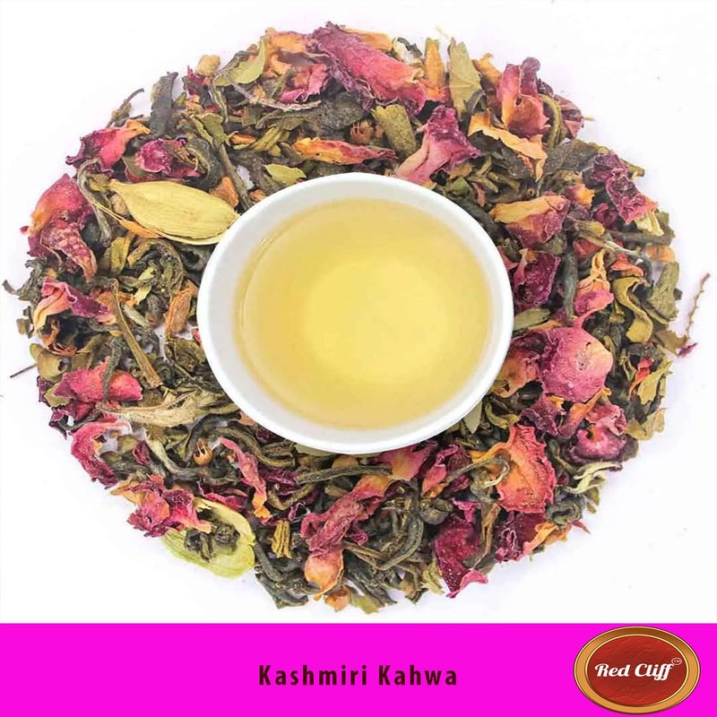 RED CLIFF Kashmiri Kahwa Tea | Combo Pack Of 2 | Blend Of Traditional Kashmiri Spices And Herbs To Boost Immunity | (Kashmiri Kahwa | 150gx2 |) - Image 2