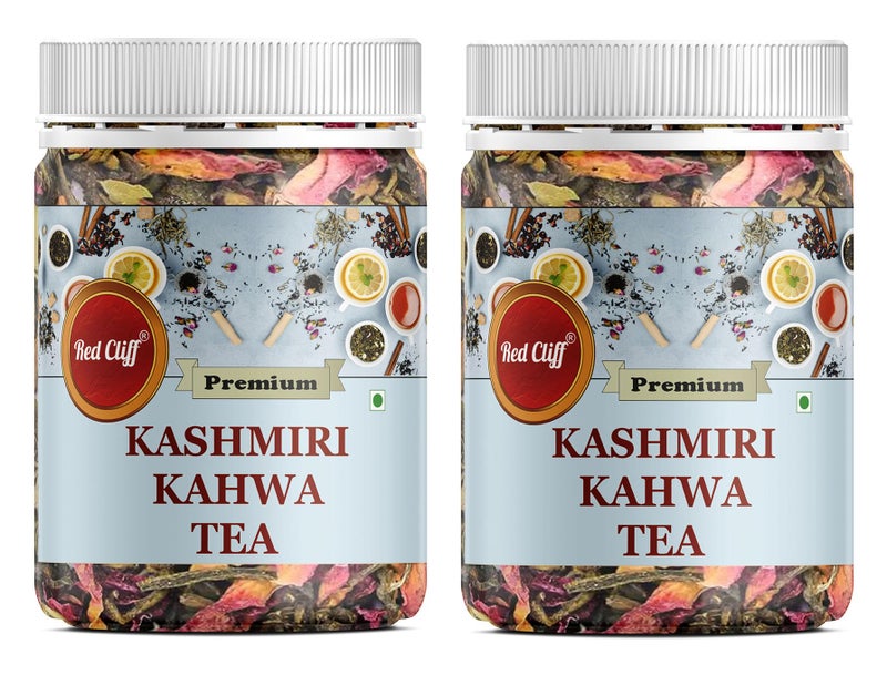 RED CLIFF Kashmiri Kahwa Tea | Combo Pack Of 2 | Blend Of Traditional Kashmiri Spices And Herbs To Boost Immunity | (Kashmiri Kahwa | 150gx2 |) - Image 1
