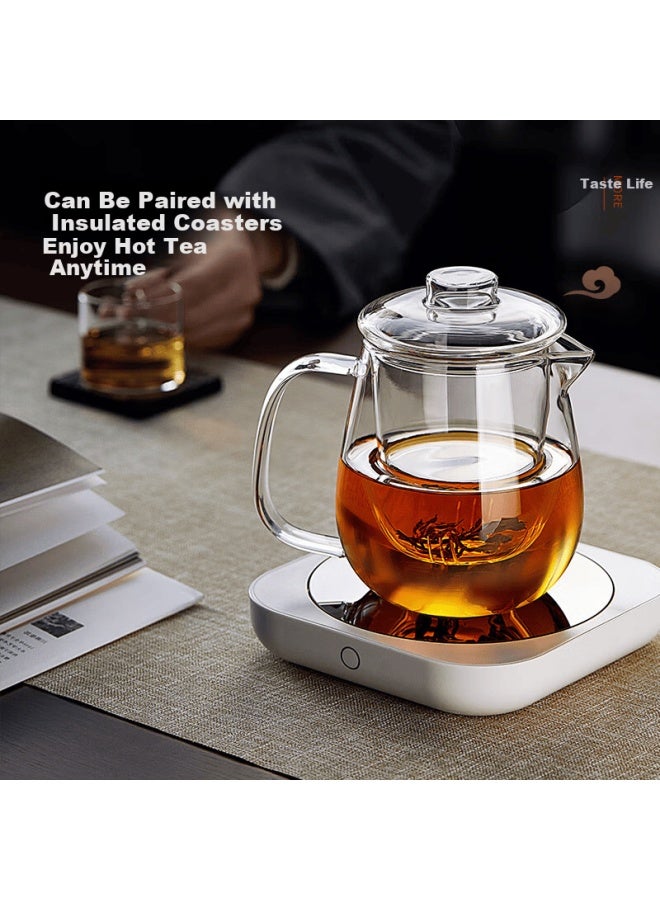 Yihutea Glass Teapot Transparent Tea Kettle With Filter For Flower Tea Home Brewing Heat-resistant Suitable For Direct Flame Heating - Image 3