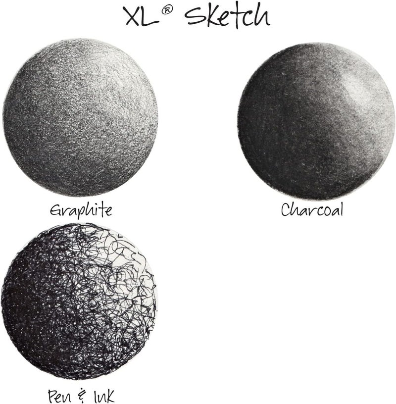 CANSON دفتر رسم كانسون XL سلسلة ورق للفحم وقلم الباستيل، سلك علوي، 50 باوند، 9 × 12 بوصة، 100 ورقة - Image 2