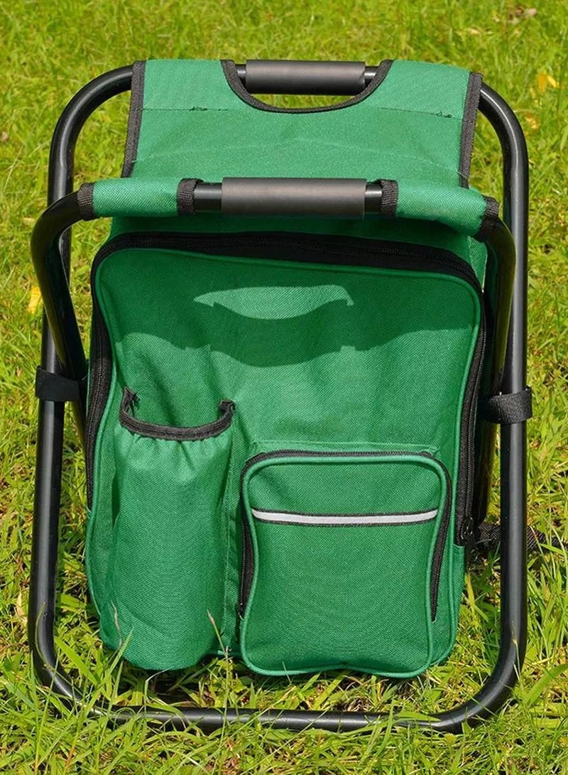 QUTOOB All-in-One Camping Chair - Foldable, Backpack and Storage - Multi Use Outdoor Chair for Trips, Picnics, Camping, Hiking, Backpacking, Adventure and Travel - Image 1