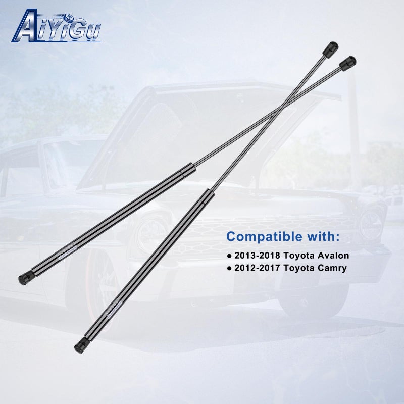 AiYiGu 6757 Front Hood Struts Shocks Lift Supports Gas Springs Compatible with Toyota 2013-2018 Avalon 2012-2017 Camry, Pack of 2 PCS, Replace SG229038 - Image 4