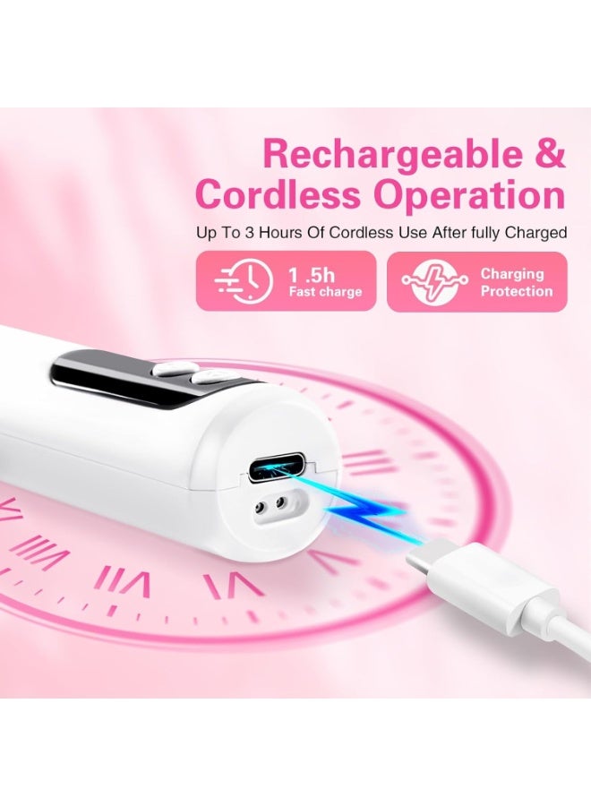 مثقاب الأظافر الكهربائي اللاسلكي، مجموعة 13 في 1 محمولة لأظافر الأكريليك، مبرد الأظافر الكهربائي القابل لإعادة الشحن لرعاية مانيوكير بيديوكير للنساء - Image 3