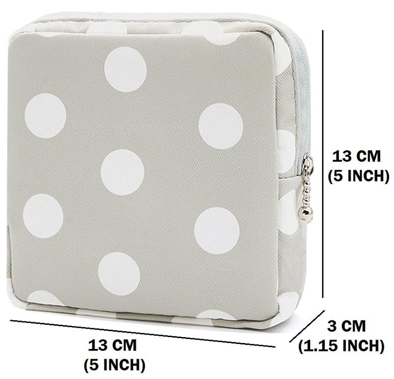 Luxula Portable Mini Fashion Nursing Sanitary Napkin Pouch Pad Holder Zipper Travel Cosmetic Makeup Jewellery Storage Bag for Girl and Women 3PCS - Image 5