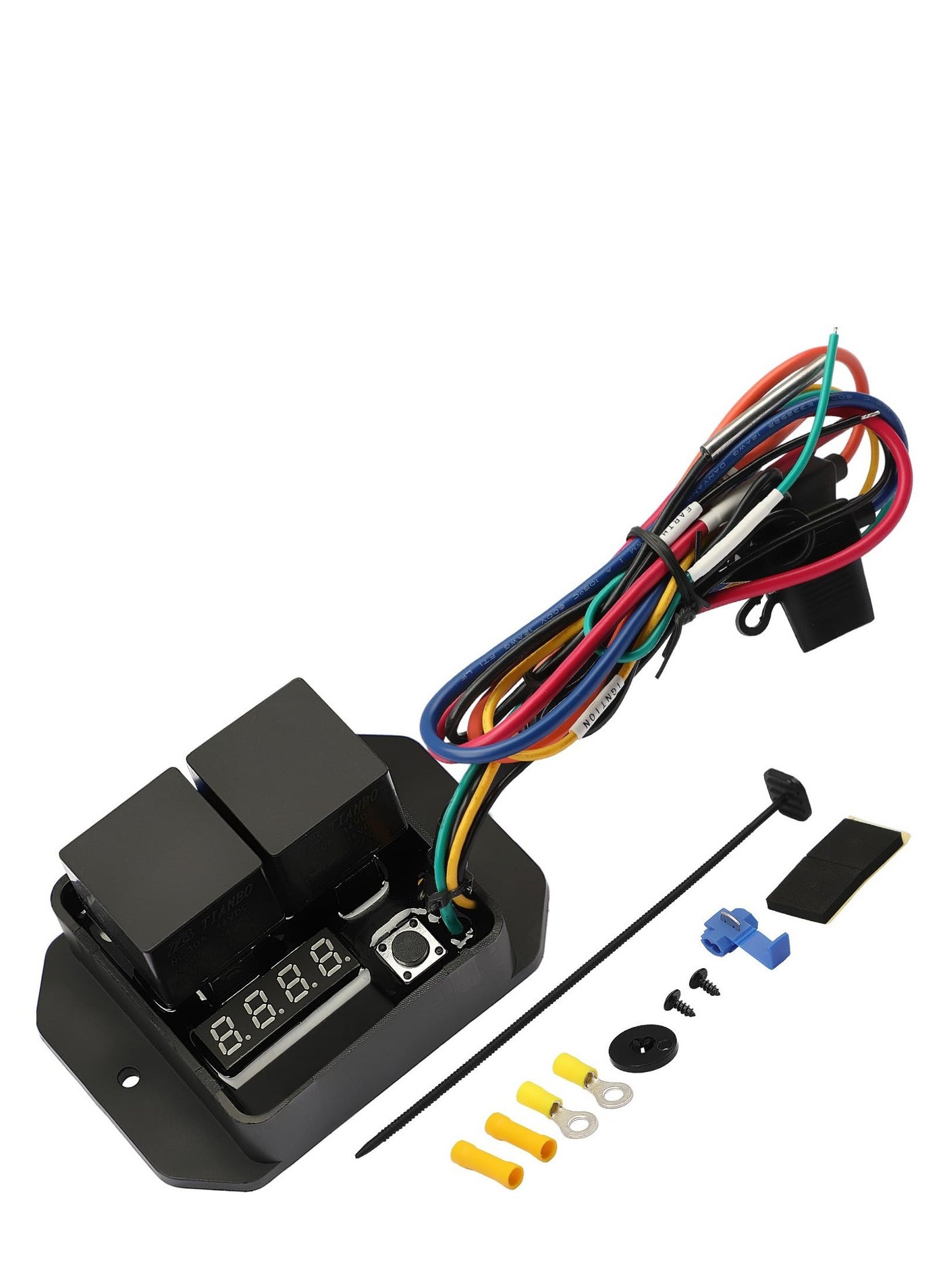 Car Fan 12V/24V Digital Electric Radiator Fan Controller Switch Kit ...
