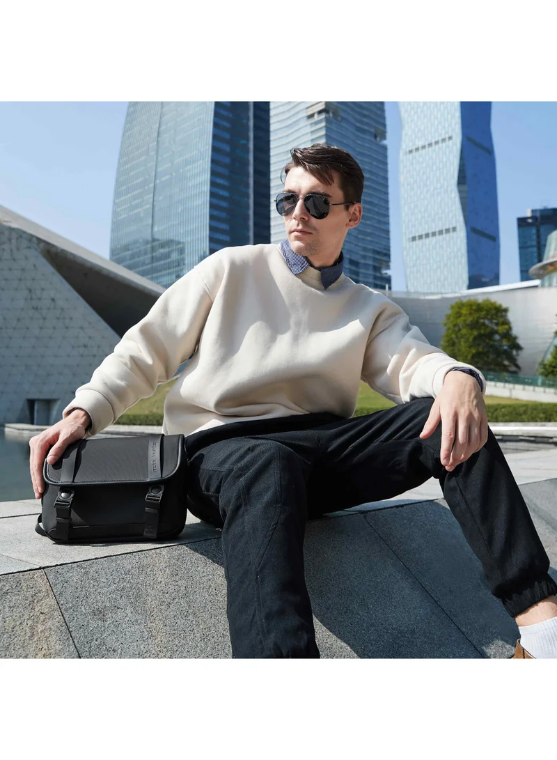 Arctic Hunter  Unisex Small Shoulder Bag Durable Water-Resistant Compact Sling Bag with Multiple Compartments for Casual/ Daily/ Travel, K00568, Black  | Best Price UAE