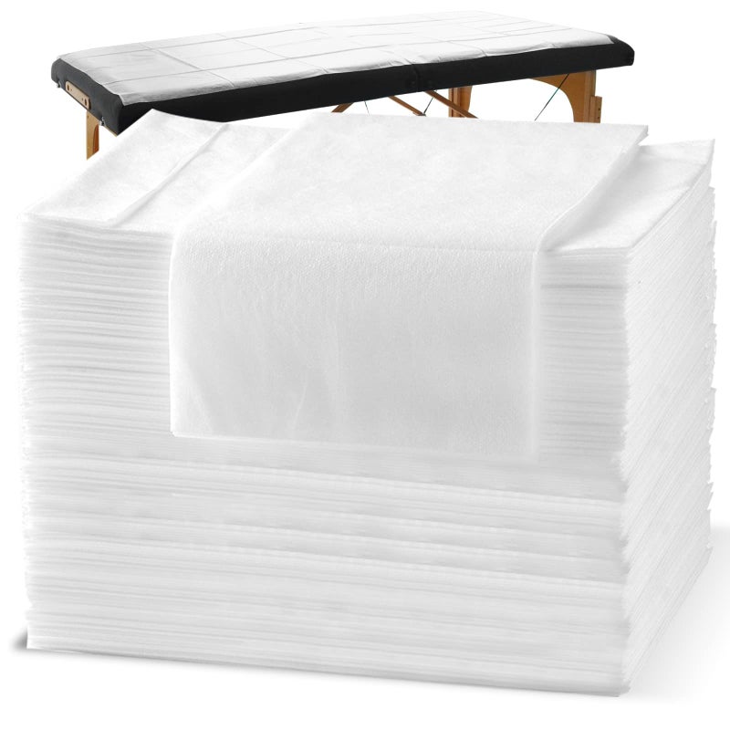 Spa Bed Sheets Disposable Massage Table Set 90 Pcs Massage Sheets Cover NonWoven Fabric for Beauty Salon Hotels 70 x 31
