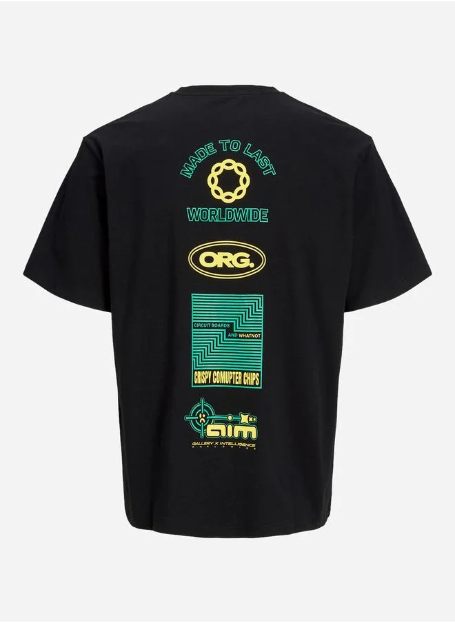 JACK & JONES Graphic Print Crew Neck T-Shirt