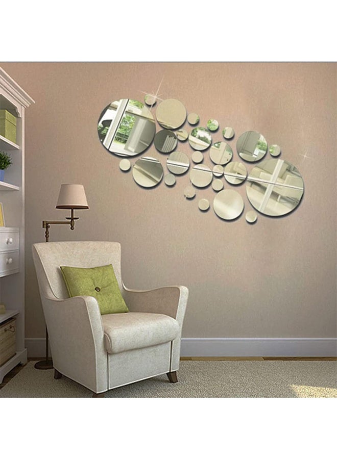 TPGP 45 Pieces Round Mirror Sheets Self-Adhesive Mirror Stickers - Image 4