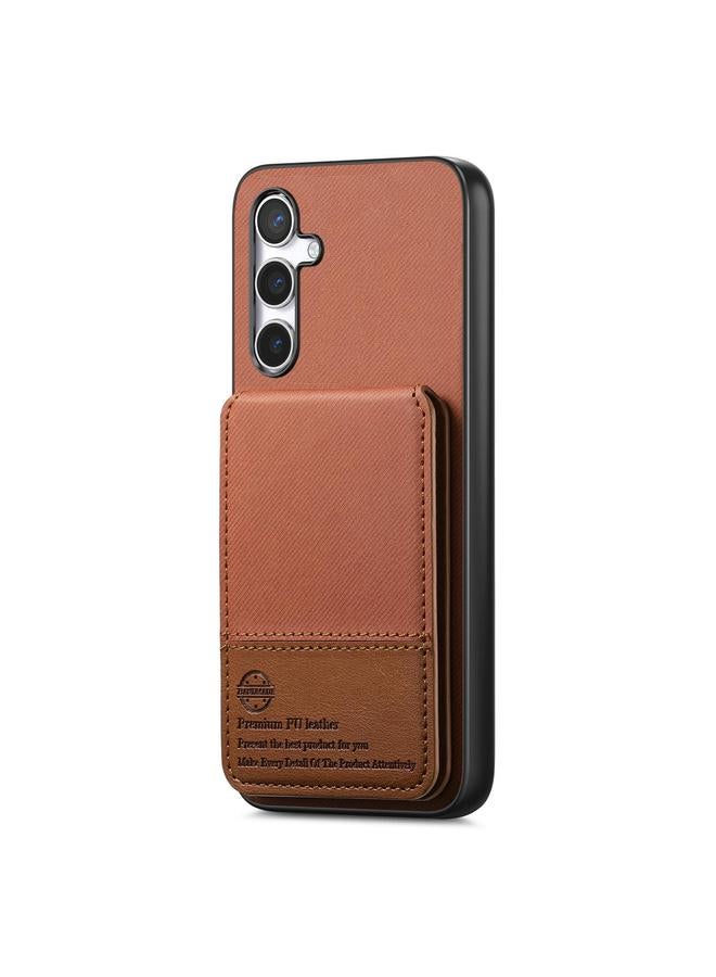 اس-توب جراب لهاتف Samsung Galaxy A05s مصنوع من الجلد الصناعي المائل مع حقيبة بطاقات RFID قابلة للطي عموديًا - Image 2