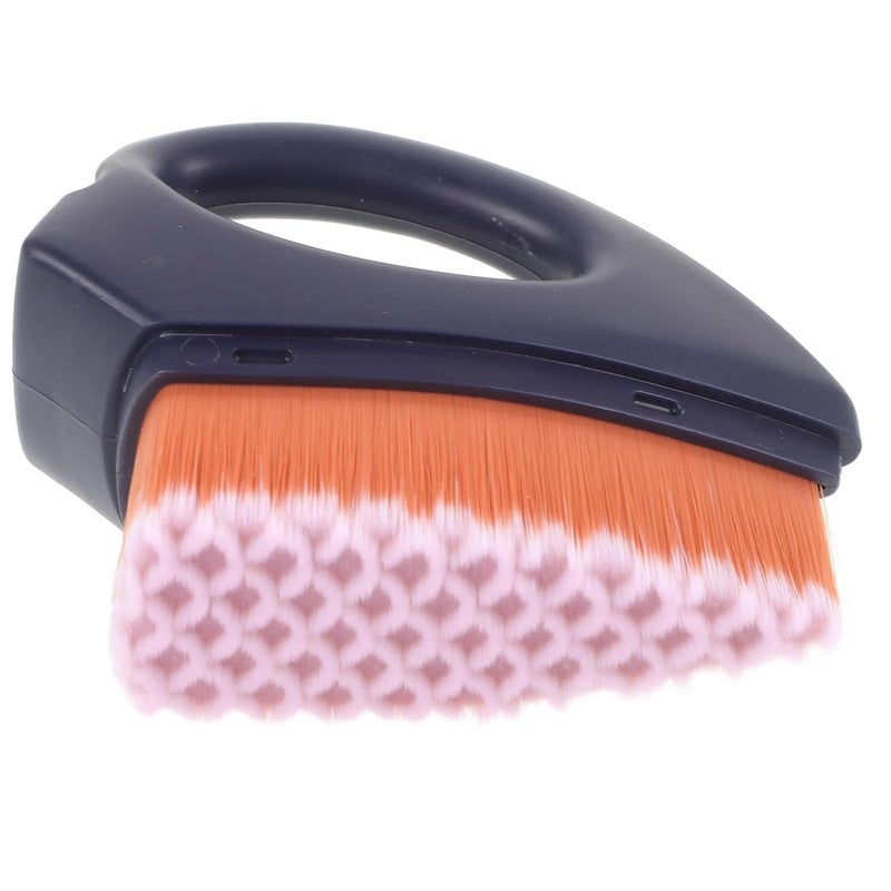 Foundation Brush Blush Brush Blue Handle Orange-pink Gradient Bristles for Women Liquid and Powder Foundation Application with Protective Cap - Image 1