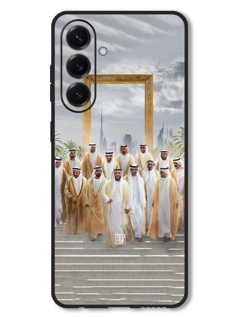 Theodor Case Compatible with Samsung Galaxy F56 6.74 Inch Protection Shockproof Bumper Cover Dubai Rulers - Image 1