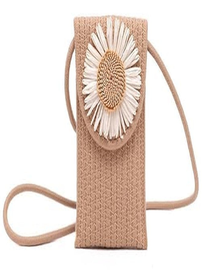 SAKPACK Mobile Sling Bag For Women Side Shoulder Small Crossbody Bag Phone Bag for Women Cell Phone Stylish Purse Handmade Jute Fabric - Image 2