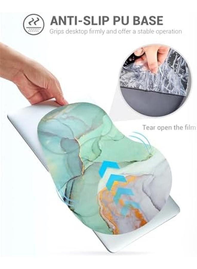erorex Mouse Pad Wrist Support Ergonomic Gel Mouse Pad With Wrist Rest Non Slip Rubber Base Mousepad For Laptop Computer For Office And Home Silicone - Image 4