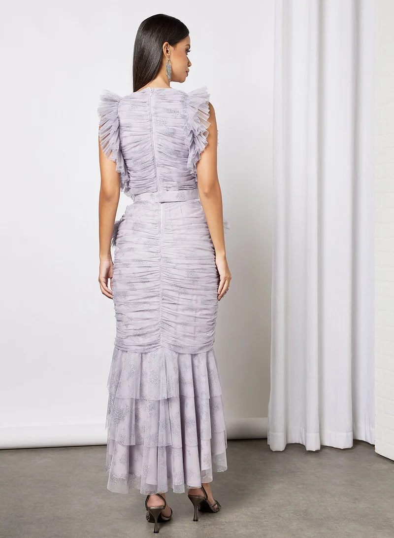 Zoey All Over Ruffle Detail Dress