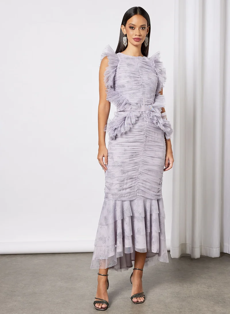 Zoey All Over Ruffle Detail Dress