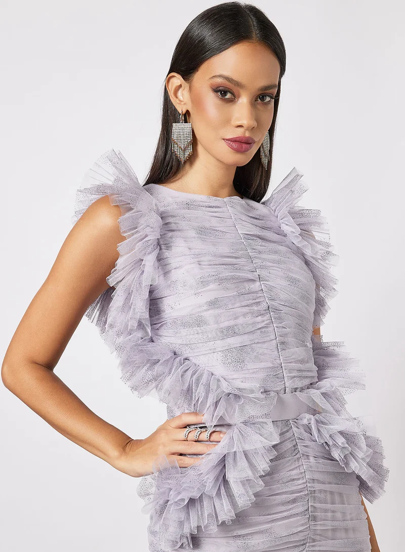 Zoey All Over Ruffle Detail Dress