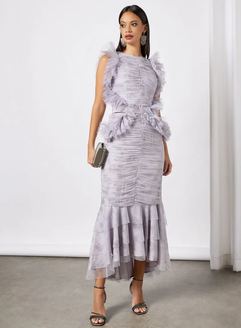 Zoey All Over Ruffle Detail Dress