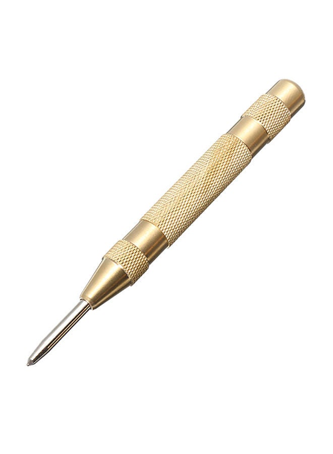 NIBEMINENT Automatic Center Pin Punch Tool Gold/Silver 13centimeter - Image 1