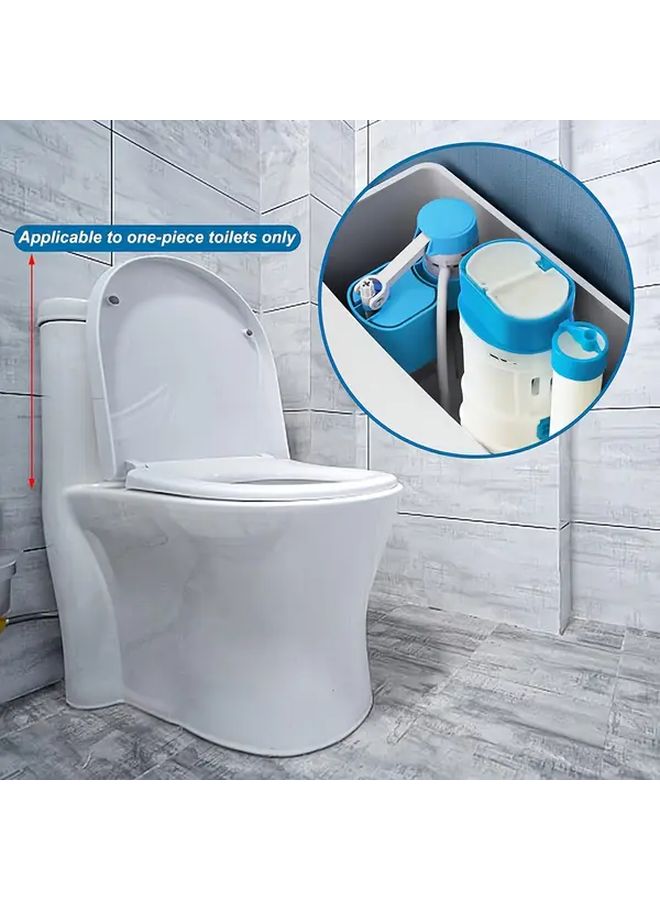 White Dual Flush Toilet Cistern Kit Leak Proof Push Button Half Full Flush Valve Easy Install - Image 3