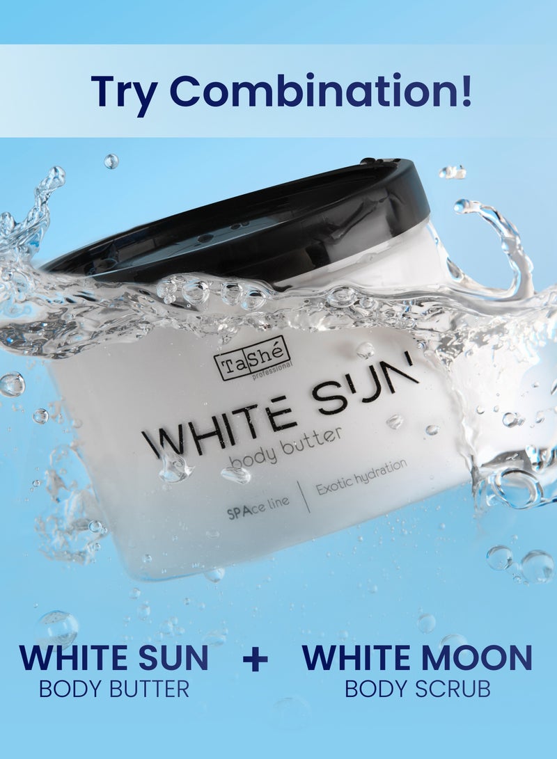 Tashe WHITE SUN Body Butter | Deeply Moisturizing & Firming Exotic Hydration, 300ml  - Image 5