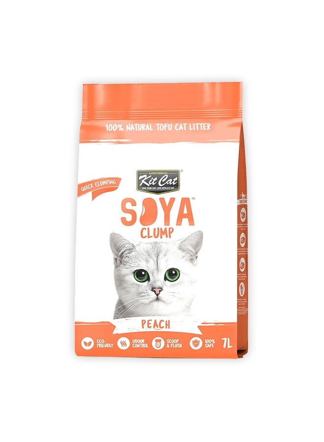 Kit Cat Soya Clump Peach - 7L - Image 1