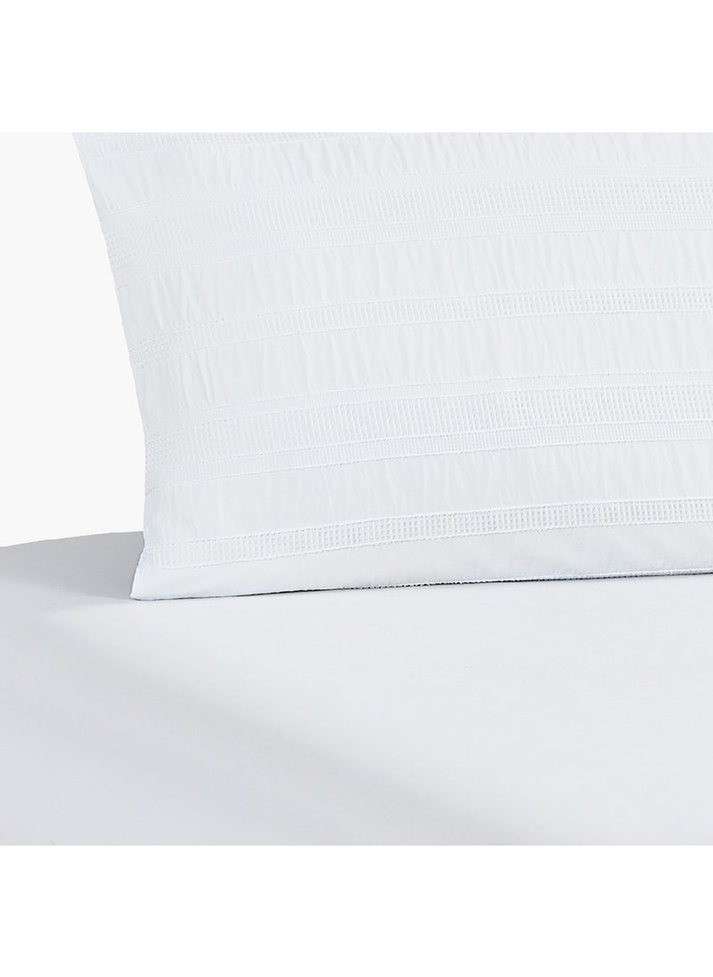 Home Box Waffle Crinkle 3-Piece Twin Comforter Set 220 x 160 cm  - Image 4