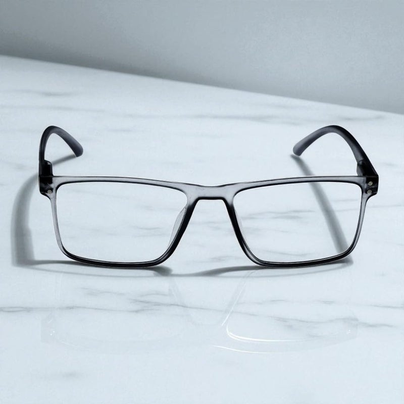 Lens+ Lensplus Square TR Full Rim Eyeglasses with Blue Cut Lightweight Unisex Eyewear for Men & Women | Stylish Computer & Daily Use Frame - Image 2