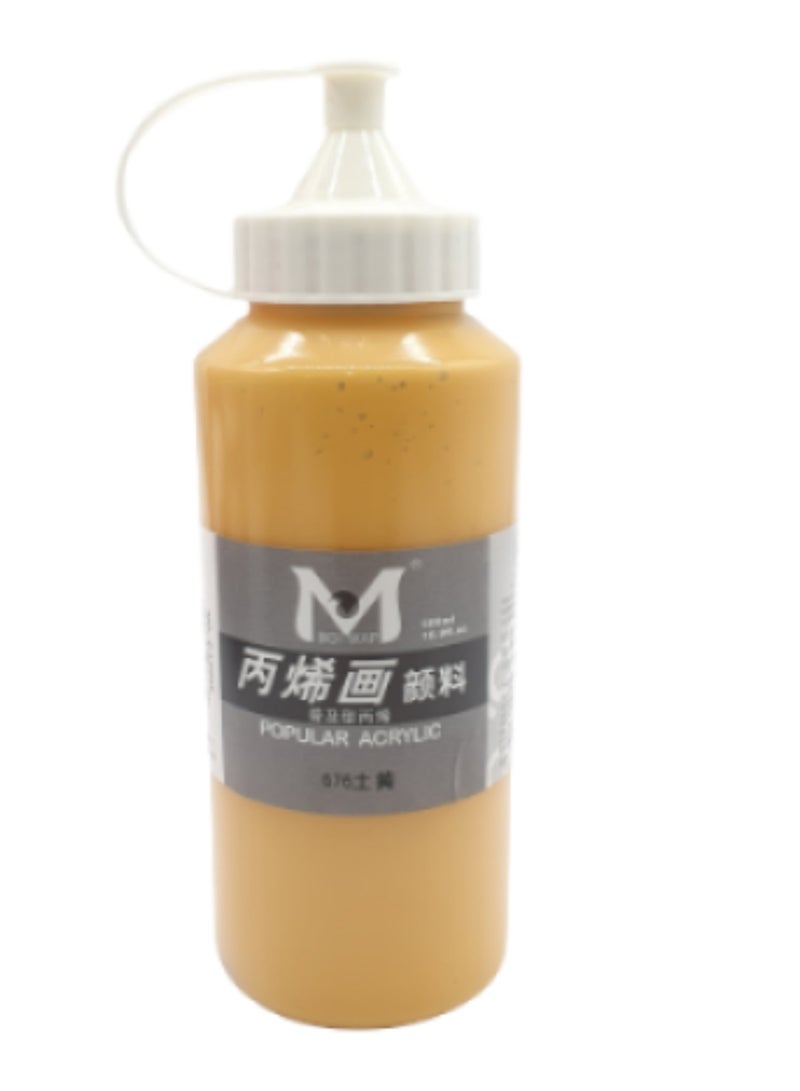 Acrylic Colour Paint Gold 500ml