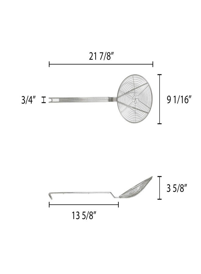 Thunder Group Nickel Plated Spiral Wire Skimmer, 9-Inch - Image 3