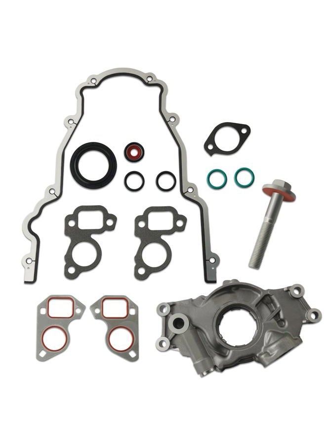 BELKEBIR M295HV High Volume Oil Pump kit Compatible with 1998-2020 Chevy Silverado Suburban Avalanche Trailblazer Express GMC Sierra Yukon Cadillac Escalade CTS Hummer H2 H3 4.8L 5.3L 6.0L Replace 12696357 - Image 1