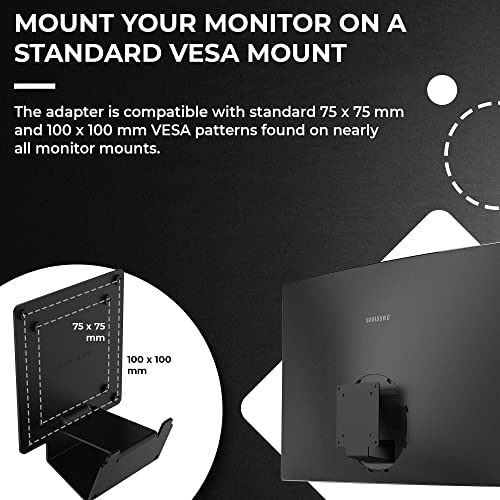 HumanCentric VESA Mount Adapter Compatible with Samsung Curved Monitors U32R590, U32R590C, U32R592, and U32R591, Adapter Bracket for VESA Stand, Arm or Desk Mount with 75x75 or 100x100mm Pattern - Image 4