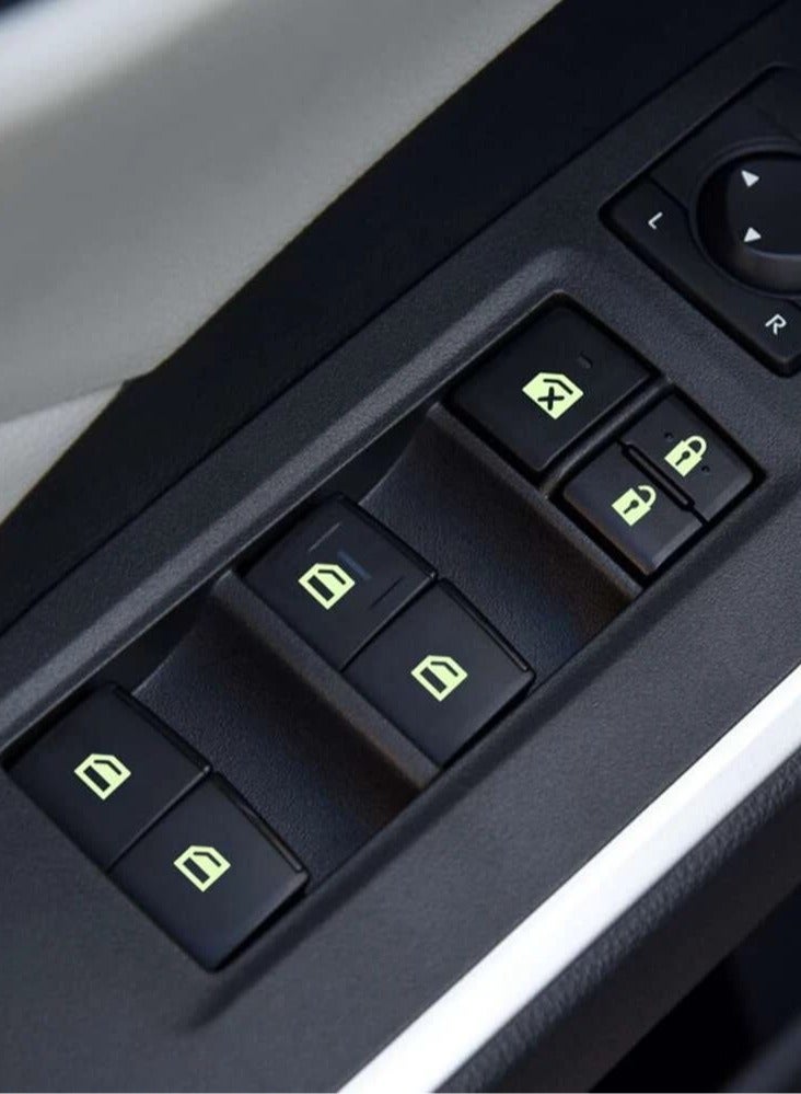Car Window Switch Sticker, Fluorescent Light - Image 1