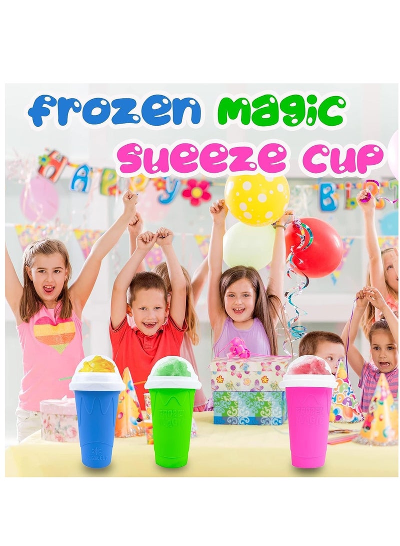 ELTRAZONE Slushie Maker Cup, TIK TOK Magic Quick Frozen Smoothies Cup, Double Layer Squeeze Slushy Maker Cup, Cool Stuff Slushy Maker Portable Squeeze Ice Cup Birthday Gifts for Kids - Image 4