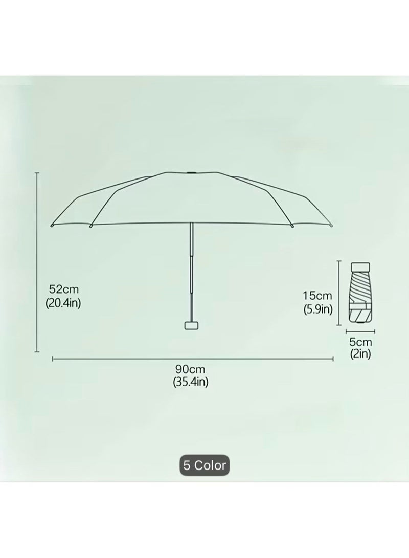 Compact Portable Sun Umbrella with Gradient Color - Midsummer Pink - Image 2