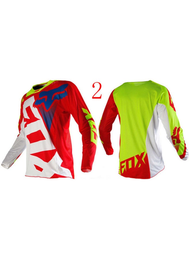 Fox Printed Downhill Suit Mountain Bike Riding Suit Long Sleeve Summer Off-road Motorcycle Shirt Quick Dry T-shirt
